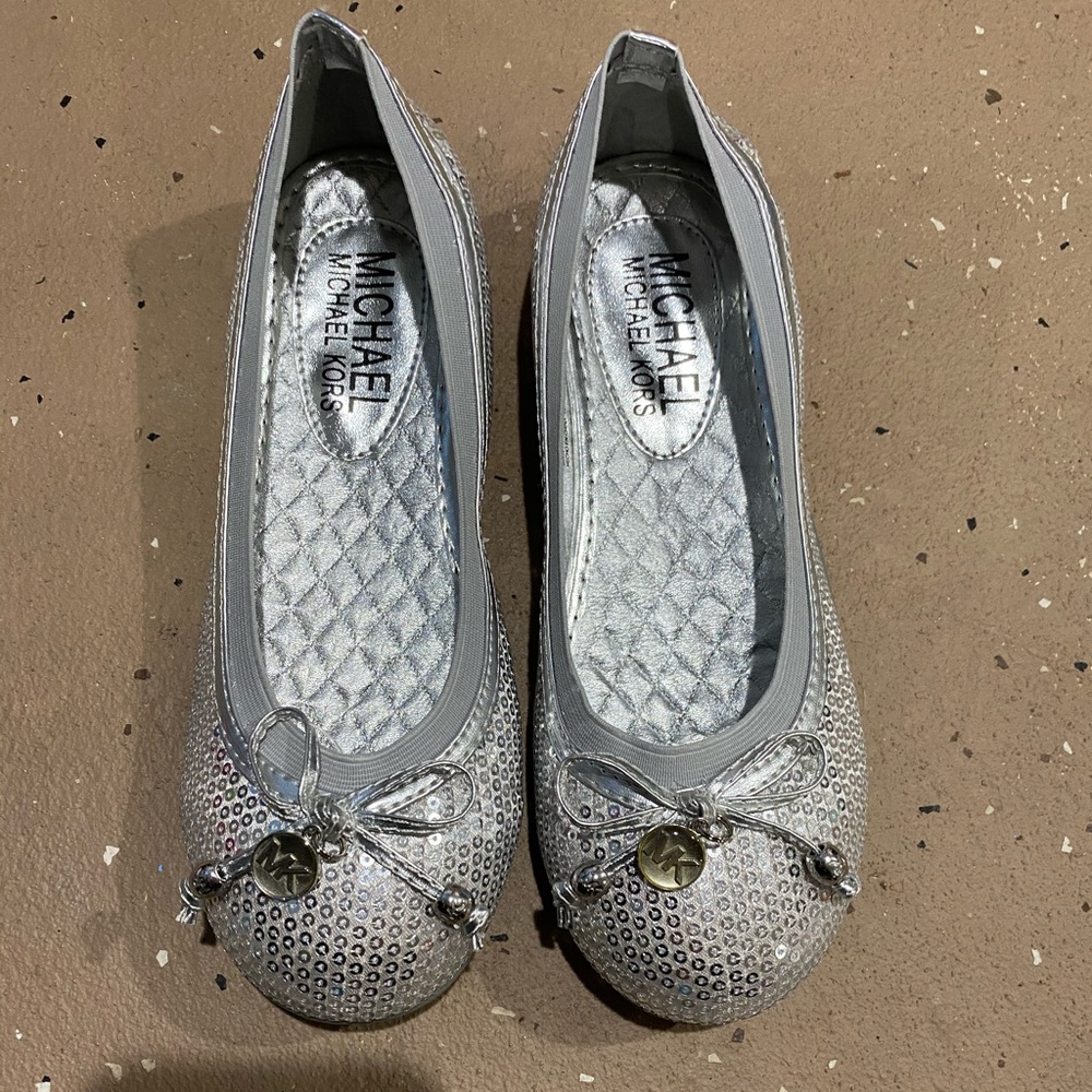 Michael Kors Silver Flats